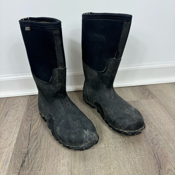 Bogs Classic High Boot Black Men’s Size 8 Neoprene Rubber Insulated Waterproof - Picture 1 of 8